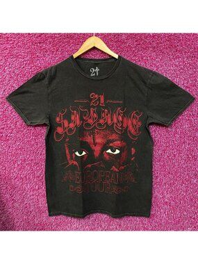 21 Savage American Dream European Tour Rap T-Shirt Medium